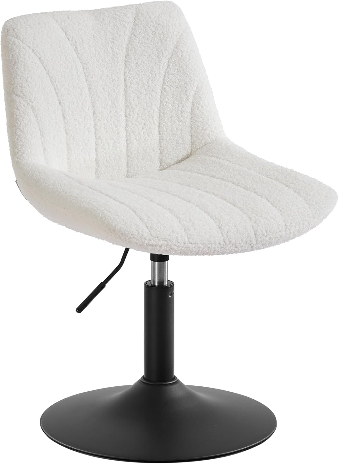 Schminkhocker Barhocker drehbar Cremeweiss 65,5-77,5 cm von Songmics