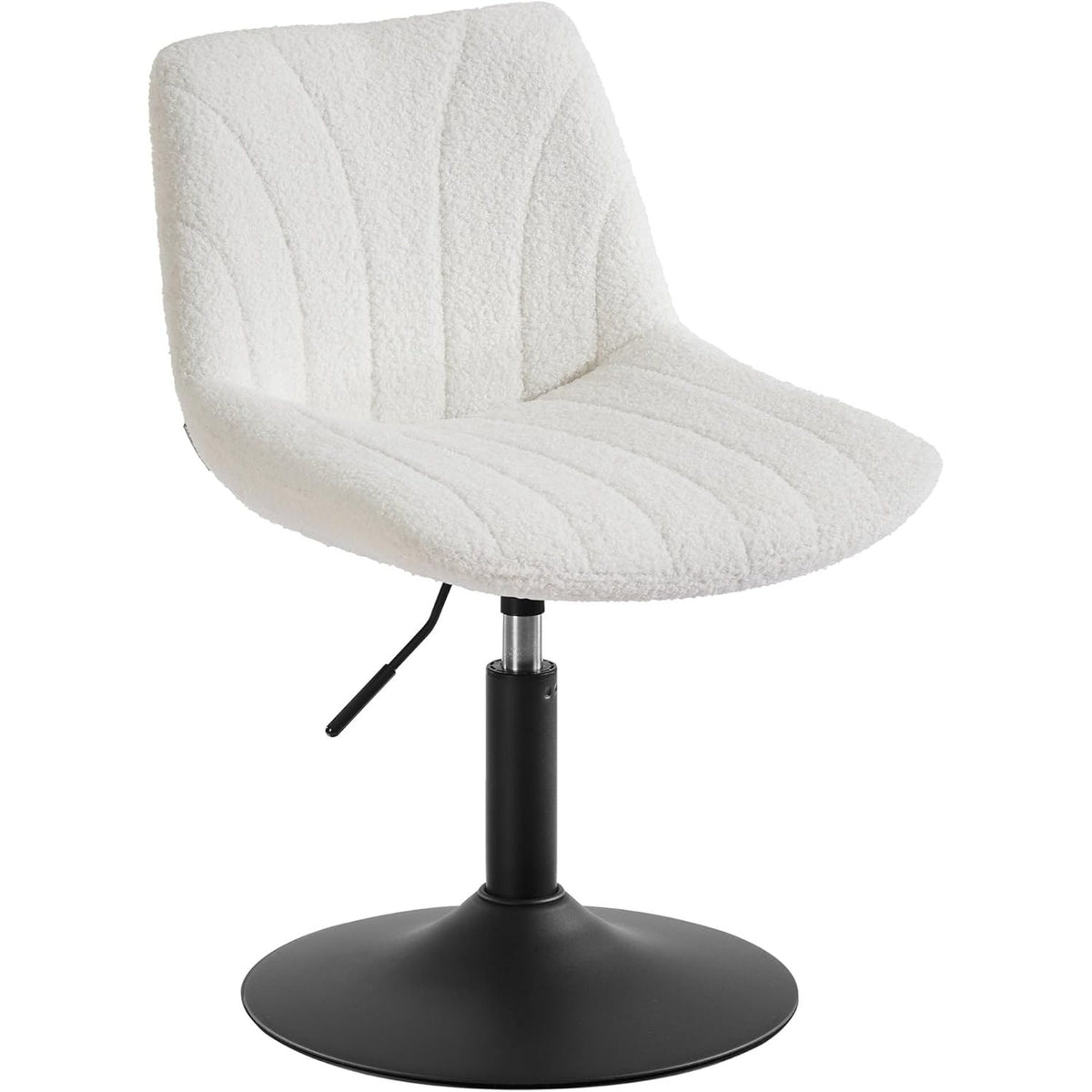 Schminkhocker Barhocker drehbar Cremeweiss 65,5-77,5 cm von Songmics
