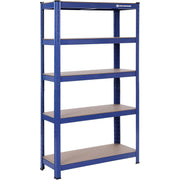 Schwerlastregal 5 Ebenen 75x30x150 cm Quarzblau von Songmics