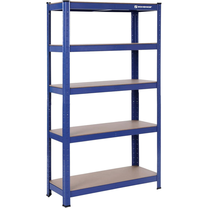 Schwerlastregal 5 Ebenen 75x30x150 cm Quarzblau von Songmics