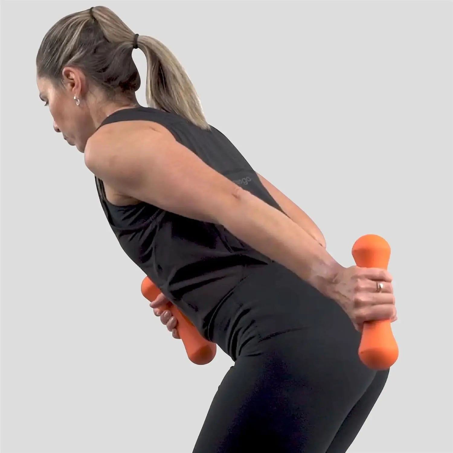 Kurzhantel 2 Kilo Mit Neopren-Beschichtung Orange von Phoenix Fitness