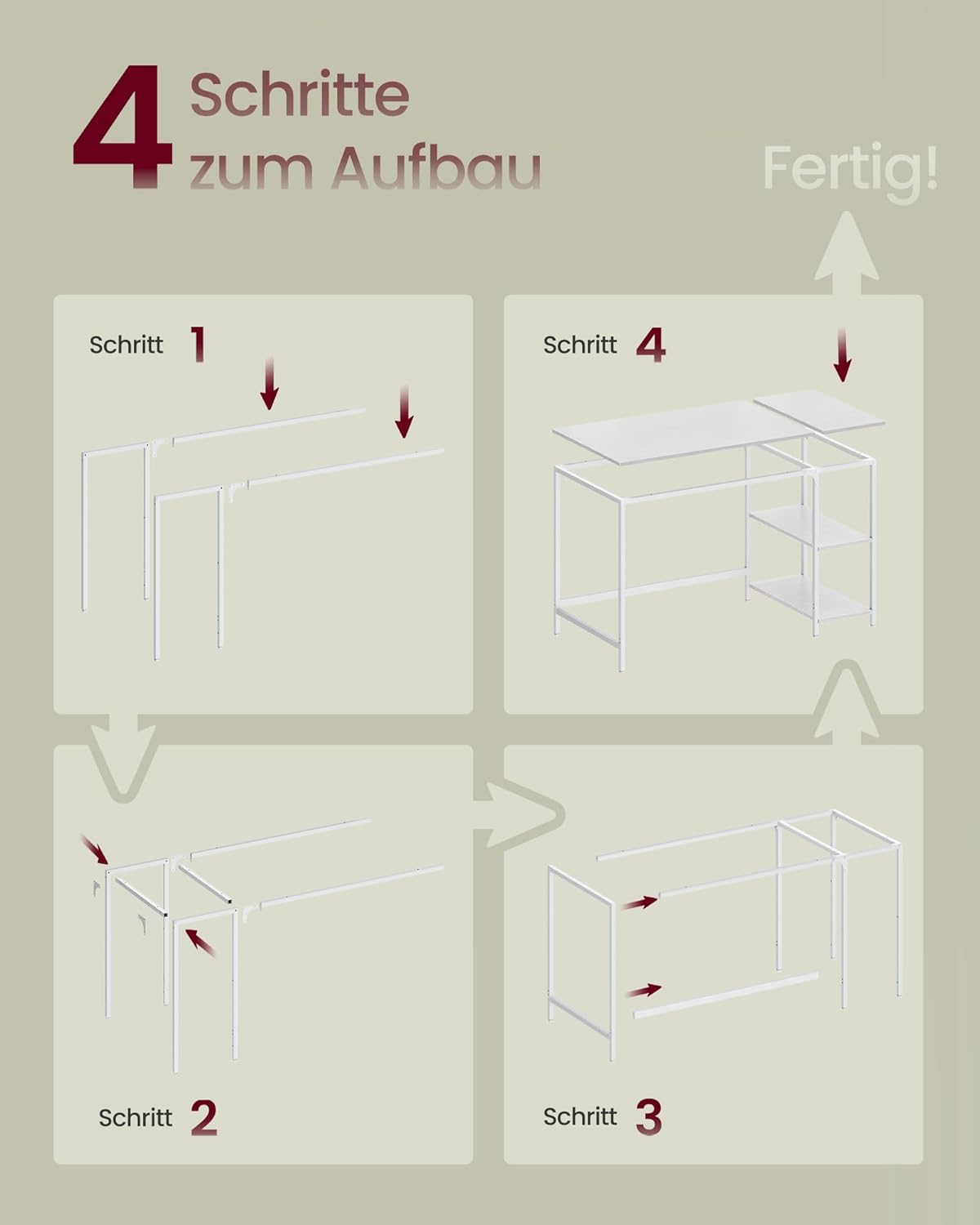 Computertisch 120x60x76 cm Bürotisch Schreibtisch Ahorn von Songmics