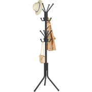 Kleiderständer 16 Haken 48x43x175 cm Tintenschwarz von Songmics