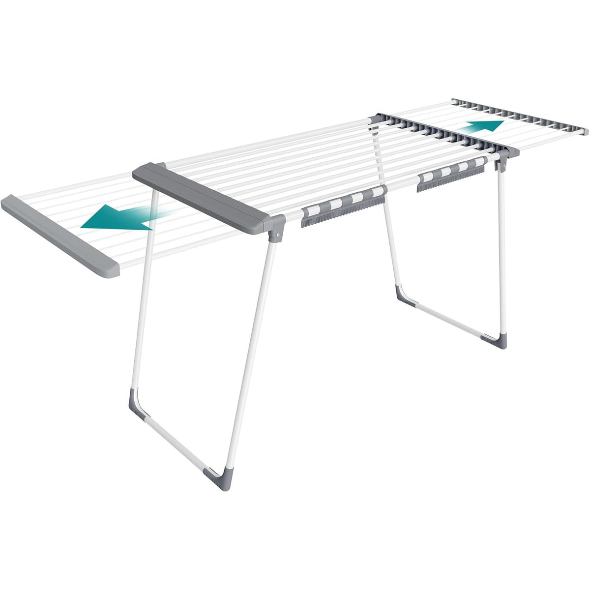 Flügelwäscheständer ausziehbar 22 m 24 kg Perlweiss von Songmics