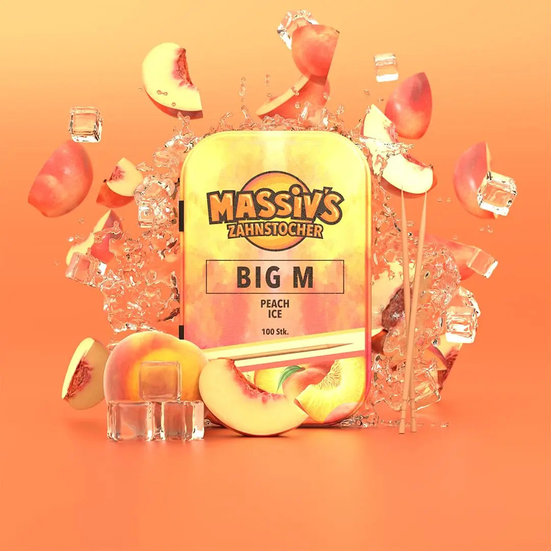 Massiv's Big M Zahnstocher mit Geschmack Peach Ice von guteszeug.ch