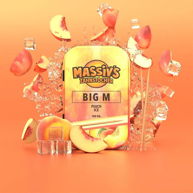 Massiv's Big M Zahnstocher mit Geschmack Peach Ice von guteszeug.ch