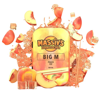 Massiv's Big M Zahnstocher mit Geschmack Peach Ice