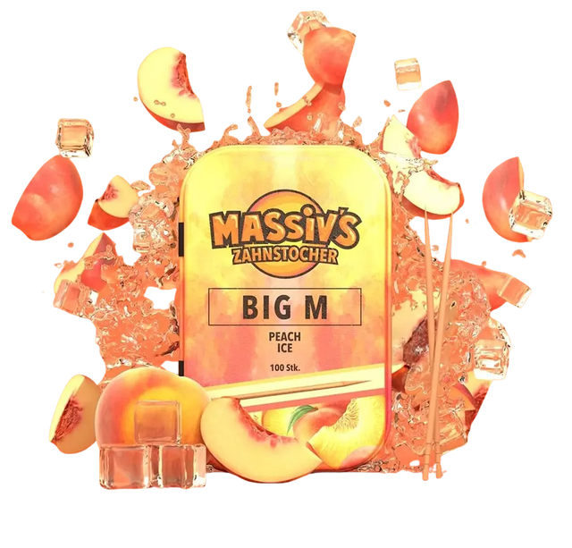 Massiv's Big M Zahnstocher mit Geschmack Peach Ice von guteszeug.ch