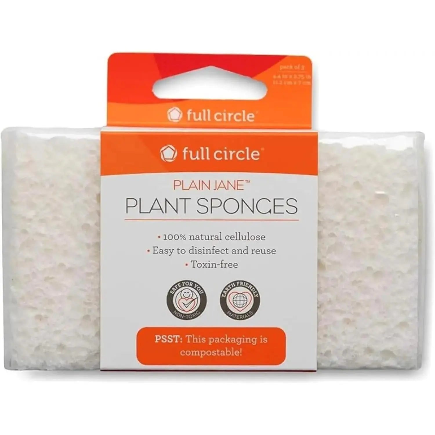 Pflanzenschwämme Plain Jane 3er-Pack von full circle