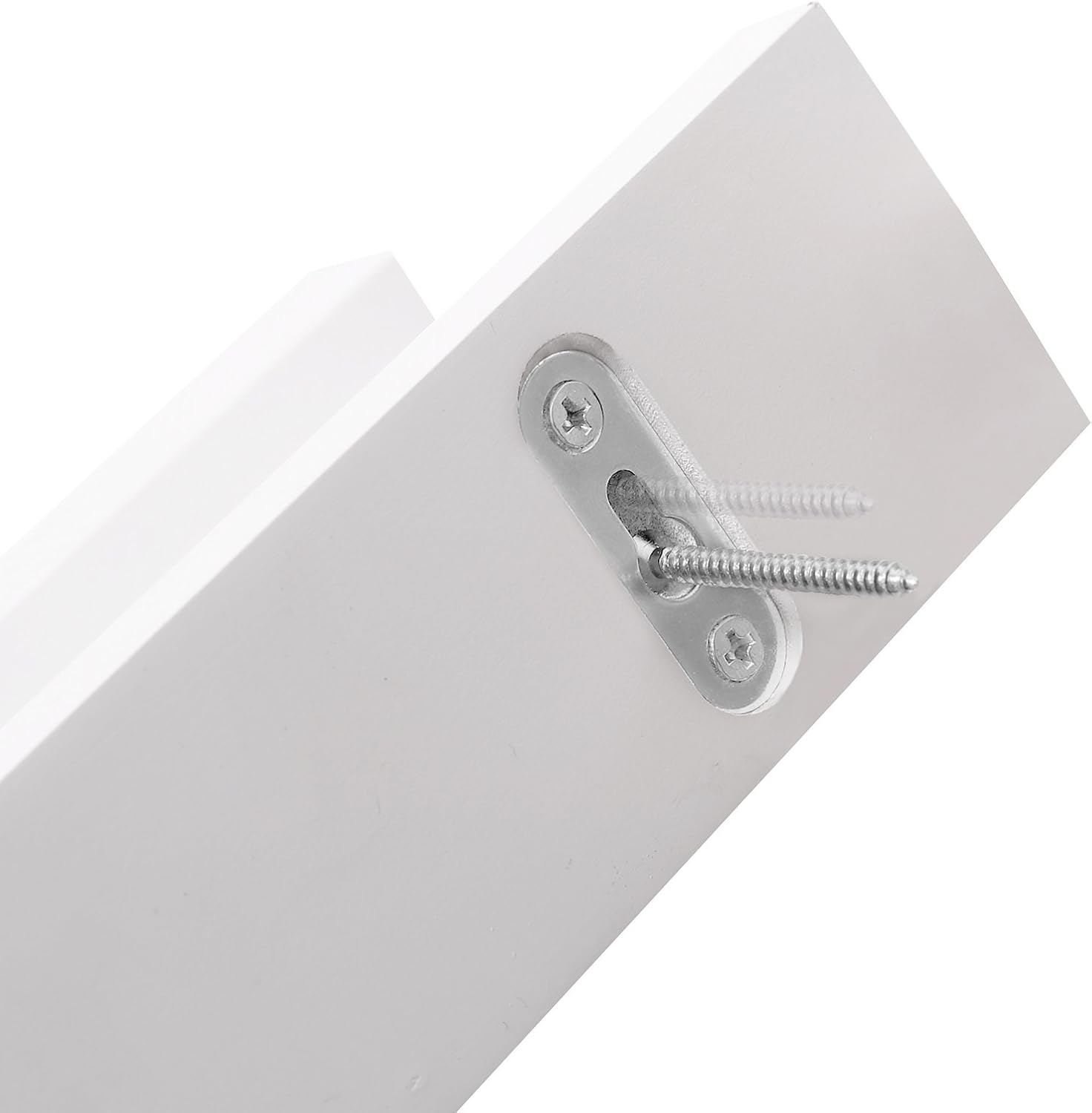 Wandregal Schweberegal 110 cm weiß für Wohnzimmer Küche von Songmics