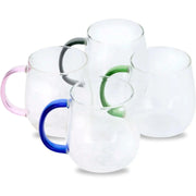 Glastassen farbige Henkel 4er-Set von Uberstar