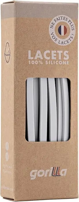 Elastische Schnürsenkel Flexibel Ohne Binden Schmal Silikon Cloud von Gorilla Lacets