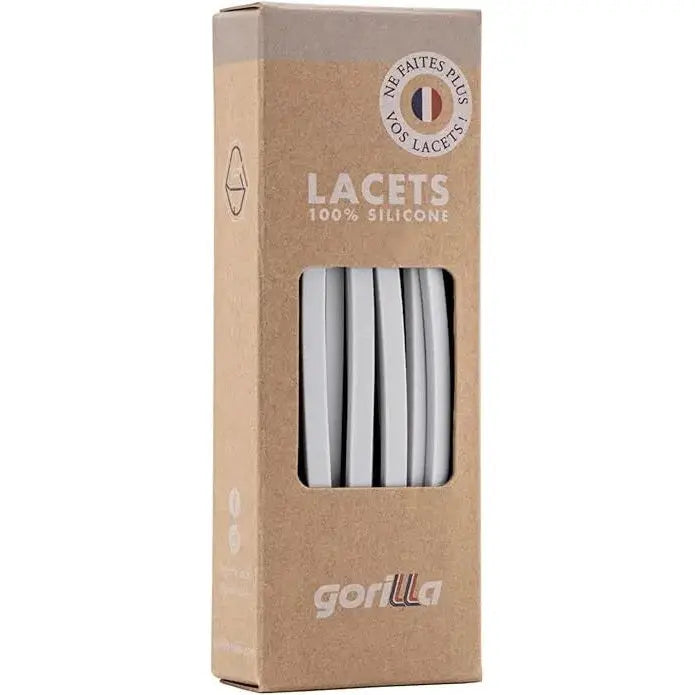 Elastische Schnürsenkel Flexibel Ohne Binden Schmal Silikon Cloud von Gorilla Lacets