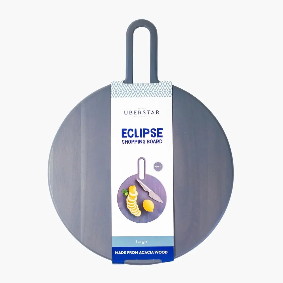 Servierbrett Eclipse Akazie large grau von Uberstar