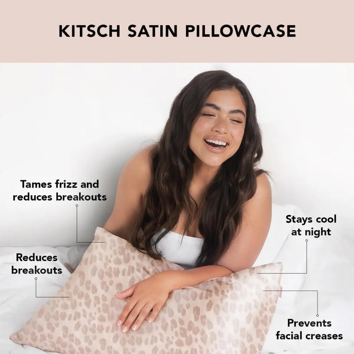 Satin Kissenbezug Leopard von Kitsch