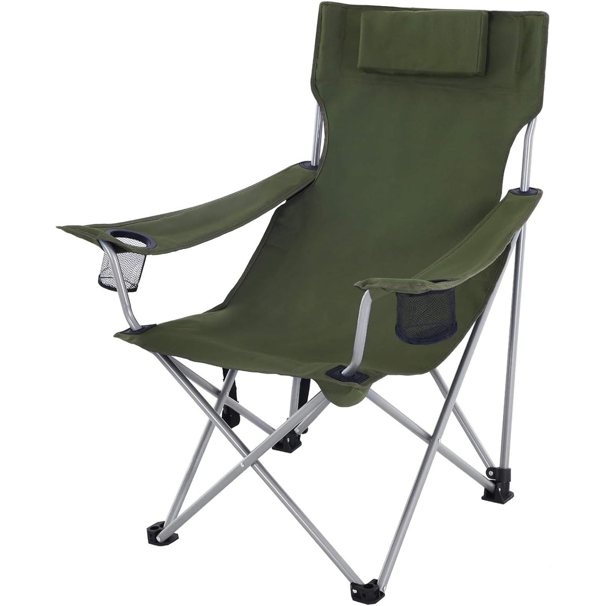 Campingstuhl faltbar 81x70x91 cm Schwarz 150 kg von Songmics