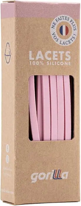 Elastische Schnürsenkel Flexibel Ohne Binden Schmal Silikon Marshmallow von Gorilla Lacets