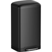 Mülleimer 30 Liter Pedal Soft Close Küche Schwarz Stahl von Songmics