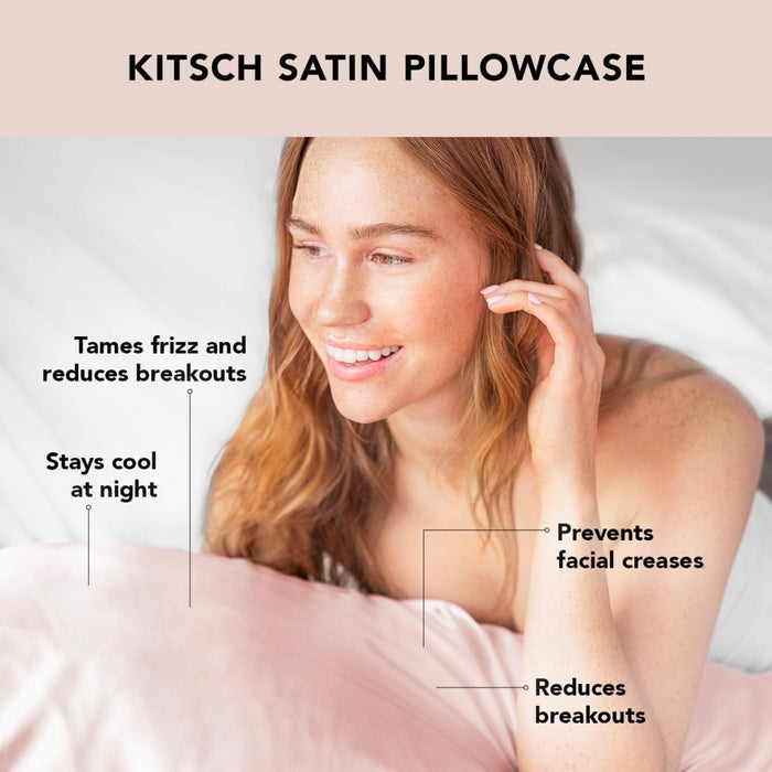 Satin Kissenbezug Blush von Kitsch