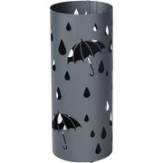 Regenschirmständer 50 cm Anthrazit mit Auffangschale von Songmics