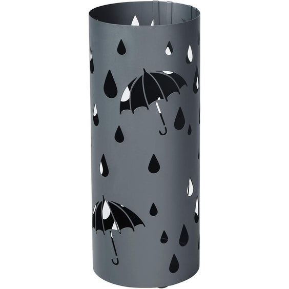 Regenschirmständer 50 cm Anthrazit mit Auffangschale von Songmics