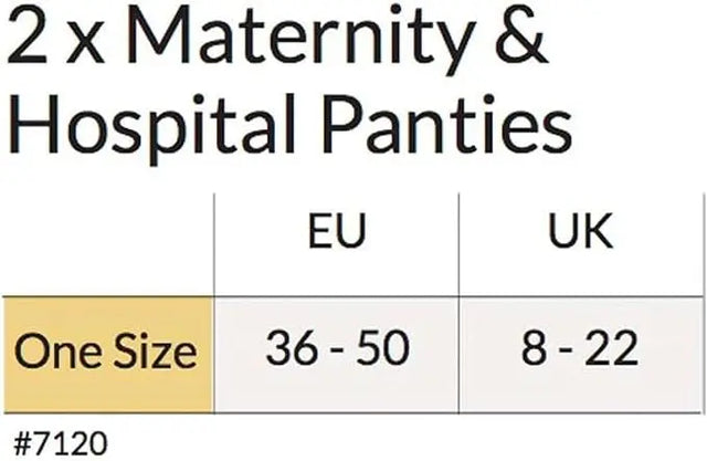 Umstands- und Wöchnerinnenhöschen Schwarz 2er Set von Carriwell