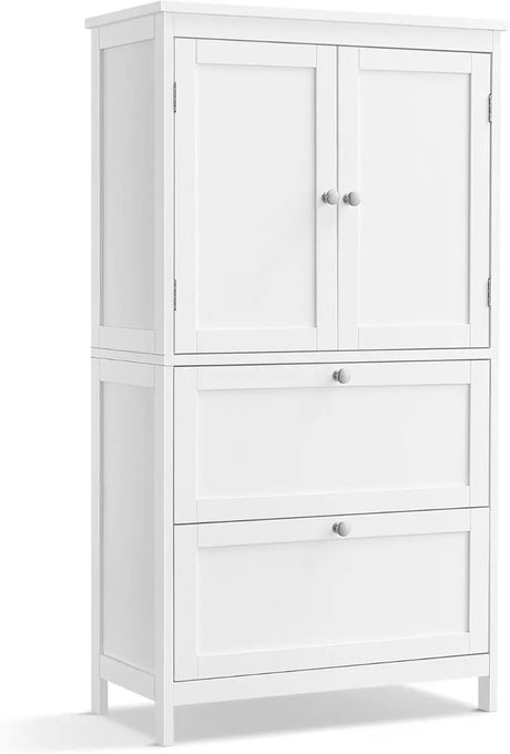 Badezimmerschrank mit Schubladen klassikweiss von Songmics