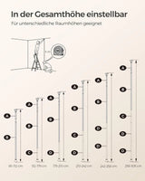 Duschregal Badregal mit 4 Ablagen von Songmics