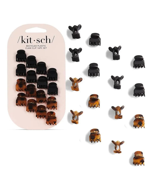 Klassische Mini Klauenklammern 16er Set Black und Tort von Kitsch