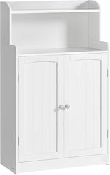 Badezimmerschrank mit Türen und Einlegeböden wolkenweiss von Songmics