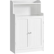 Badezimmerschrank mit Türen und Einlegeböden wolkenweiss von Songmics