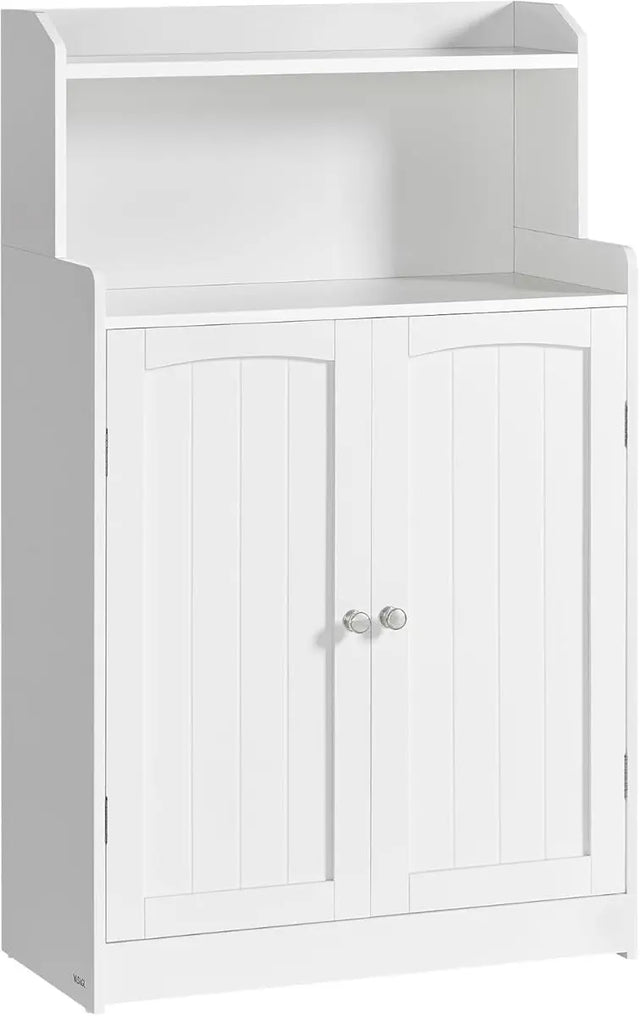 Badezimmerschrank mit Türen und Einlegeböden wolkenweiss von Songmics