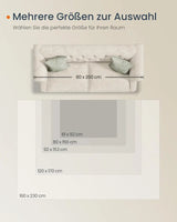 Wohnzimmerteppich Rutschfest Vintage Beige 120 x 170 cm von Songmics