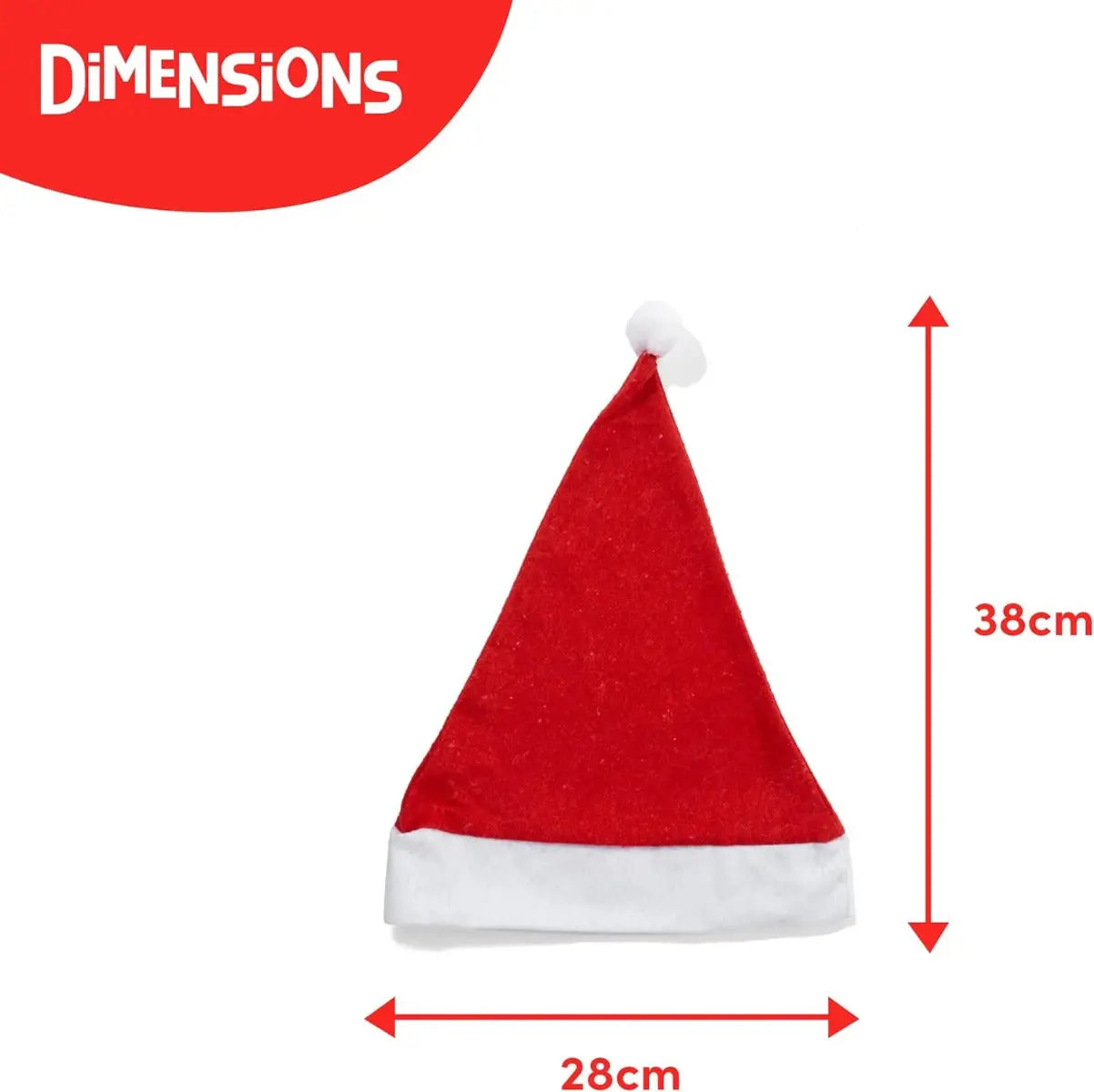 Santa Mütze rot grün 20 Stück von Twiddlers