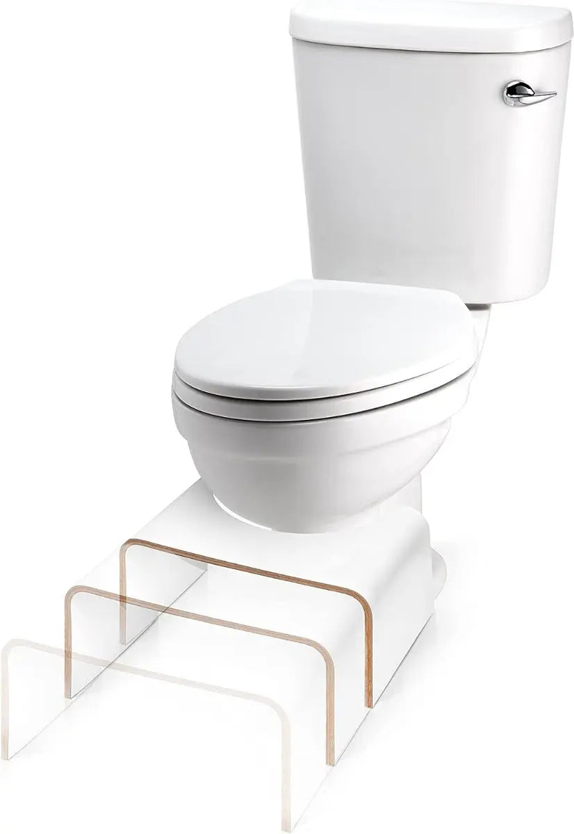 Toilettenhocker Holz Schwarz von Well Care
