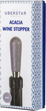 Weinflaschenverschluss Akazie grau von Uberstar
