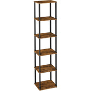 Standregal 6 Ebenen Aufbewahrungsregal Vintagebraun 173cm von Songmics