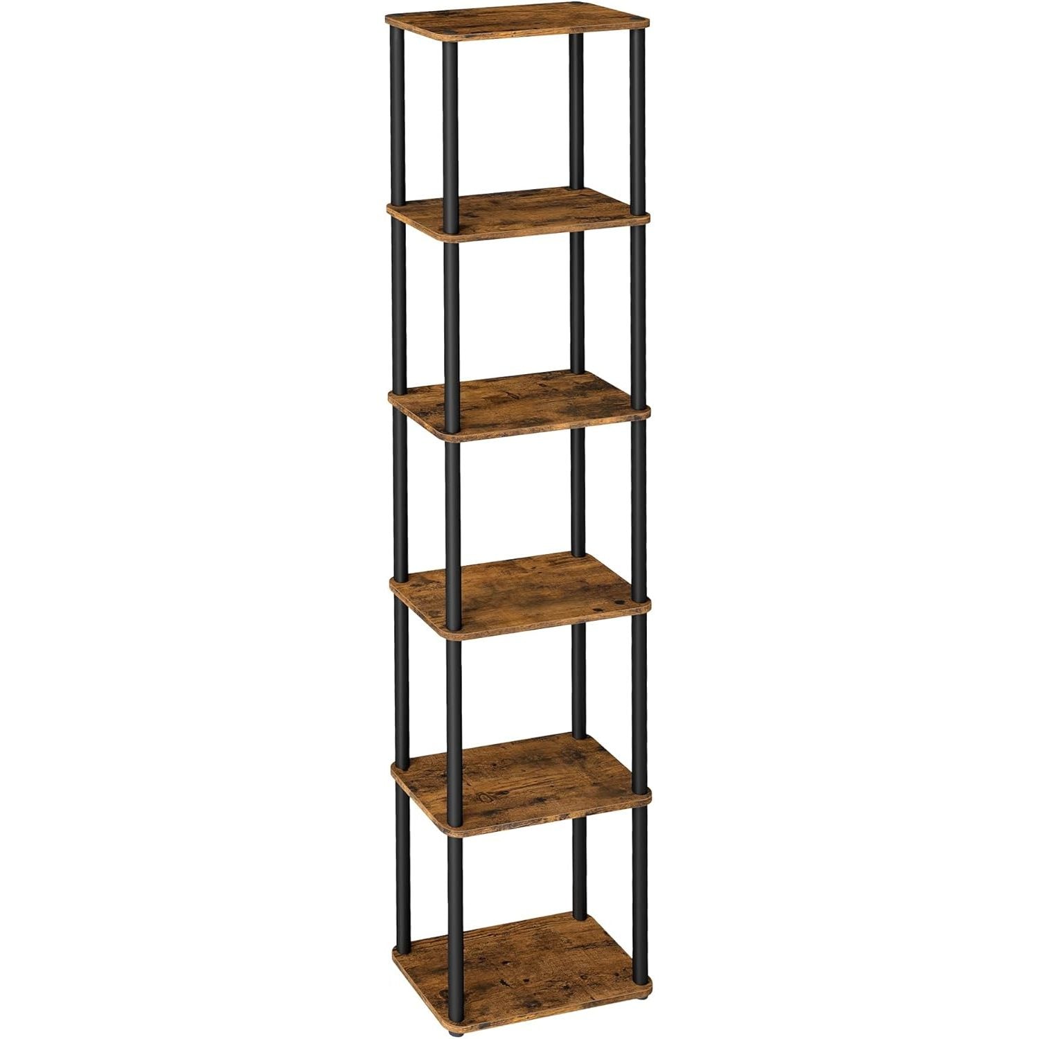 Standregal 6 Ebenen Aufbewahrungsregal Vintagebraun 173cm von Songmics