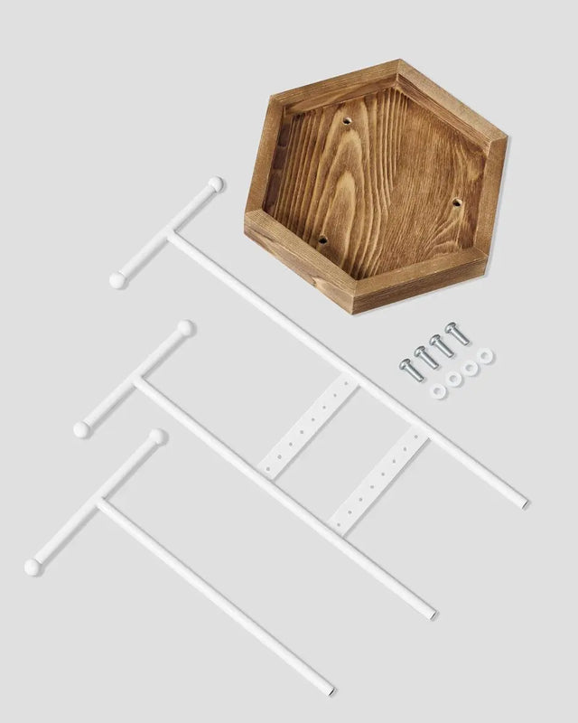 Schmuckständer Schmuckhalte, 4 getrennte Bereiche Metall von Songmics