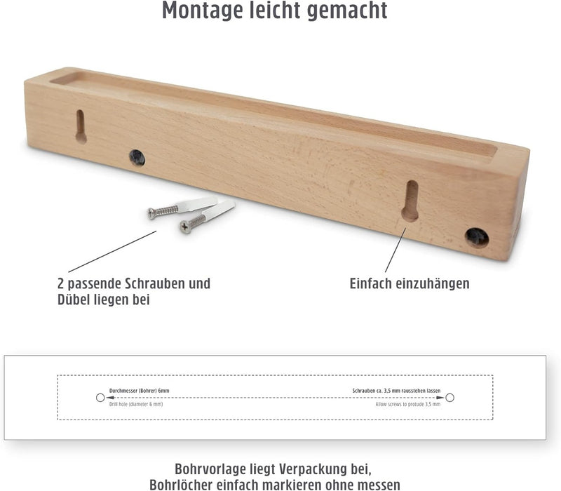 mon.key Schlüsselbrett und Brillenhalter orange von Sanni Shoo