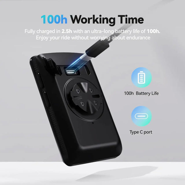 Fahrradcomputer M3 GPS Kabellos 2.8 Zoll LCD von Cycplus