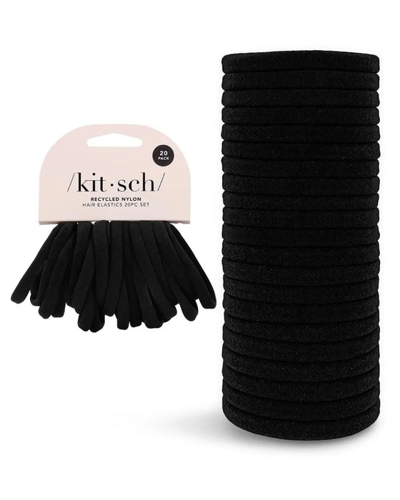 Nylon Gummibänder 20 teiliges Set Schwarz von Kitsch