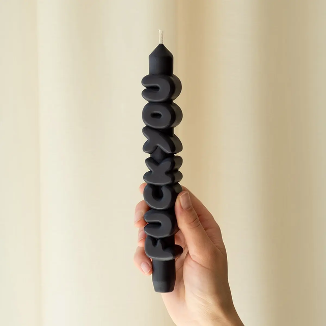 Kerze Taper candle F*CK YOU schwarz von Taper Candles