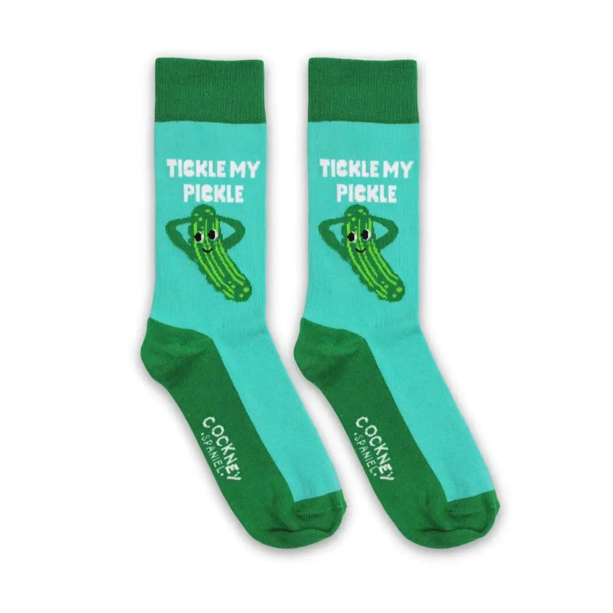 Passendes Paar Socken, TICKLE MY PICKLE, Gurke, Cockney Spaniel, Gr. 39-46 von guteszeug.ch