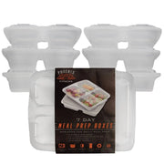 Bento Mealprep Boxen Mit 3 Fächern 7-Teilig Transparent von Phoenix Fitness