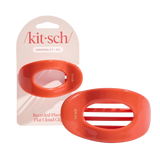 Flache Haarklammer M Kirschrot von Kitsch