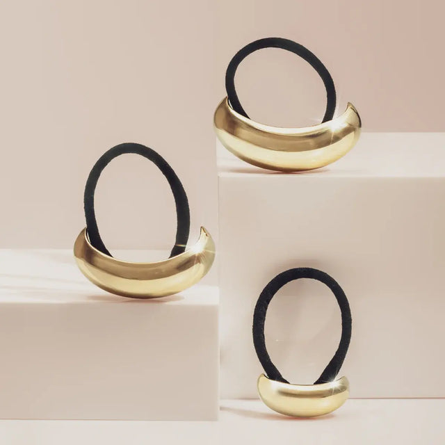 Haarband Metallwolke Gold S von Kitsch