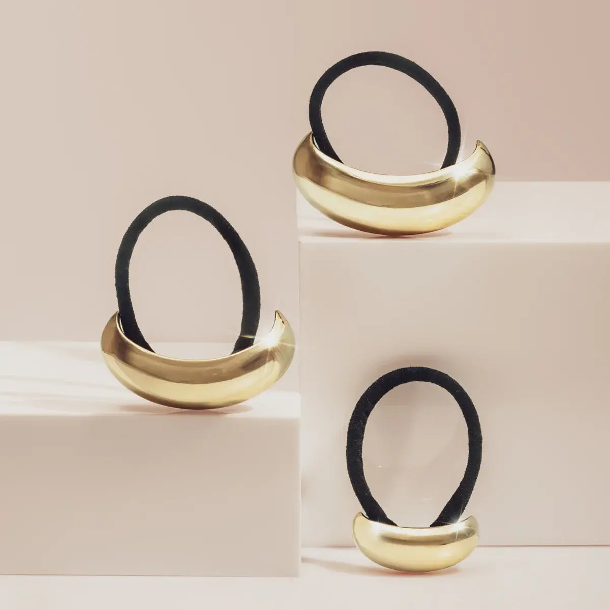 Haarband Metallwolke Gold M von Kitsch