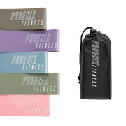 Fitness TPR Widerstandsschleifen 5 Stück Pastell von Phoenix Fitness