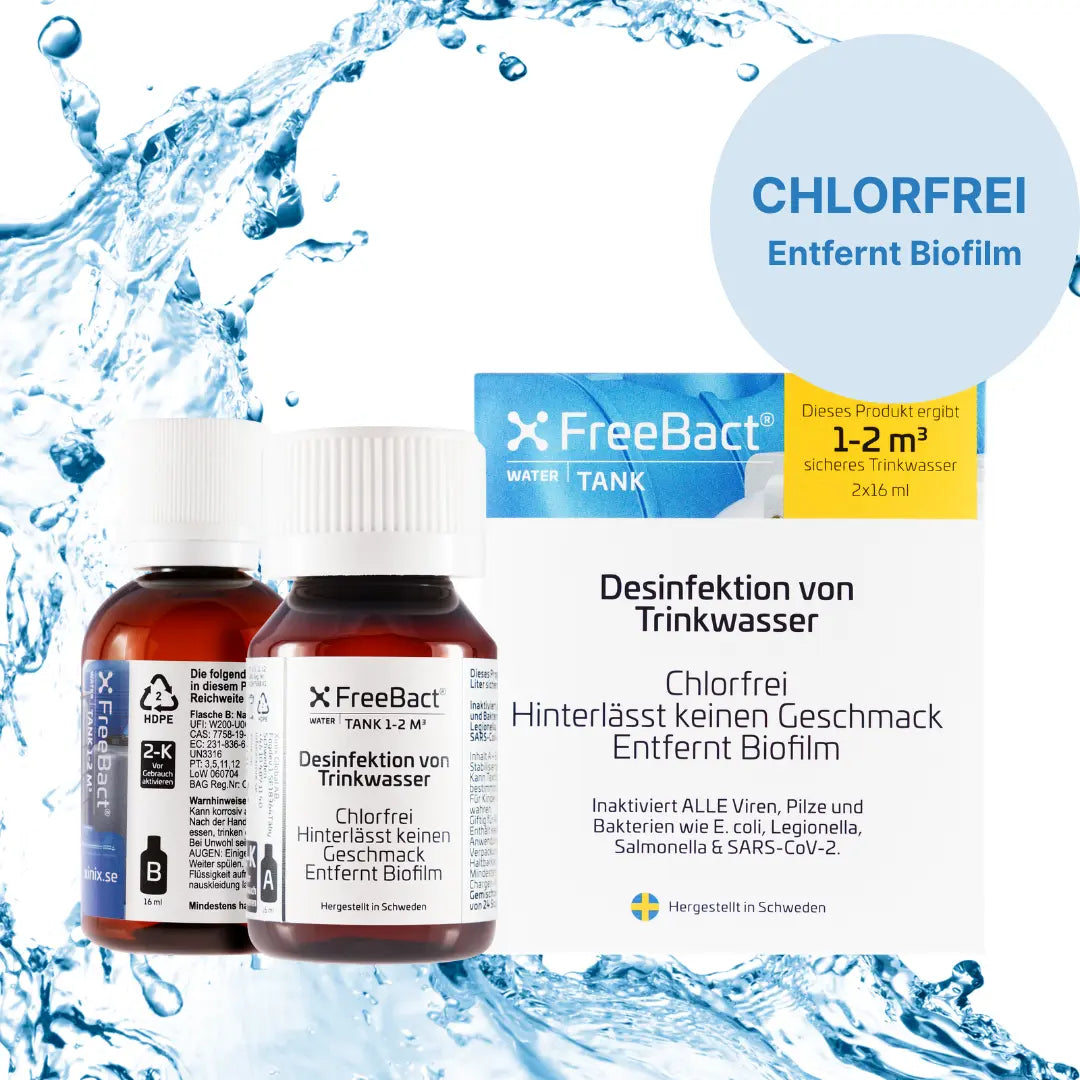 Freebact Tank 1–2 Kubikmeter Trinkwasserdesinfektion von Xinix